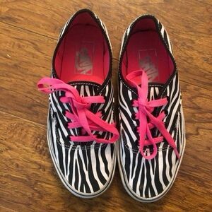 Women’s Zebra Print 6.5 Vans